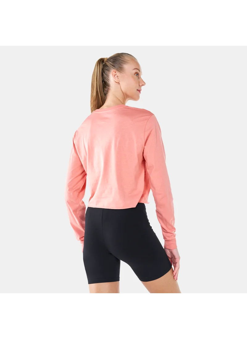 VANS Women's Junior V Long Sleeve Crop T-Shirt