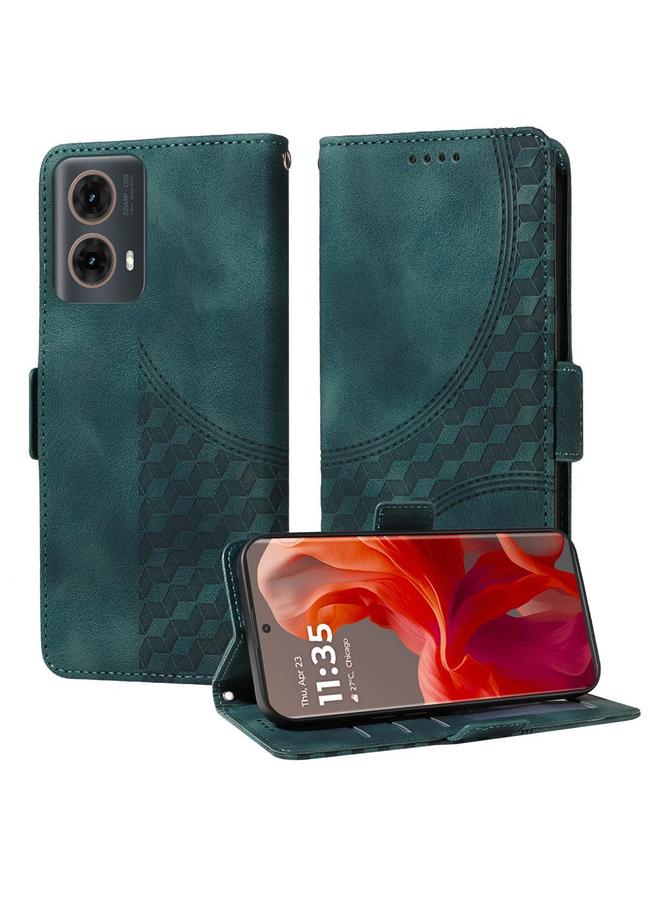 S-TOP Case For Motorola Moto G85 / S50 Neo Embossed Rhombus Starry Leather Phone Case - Image 1