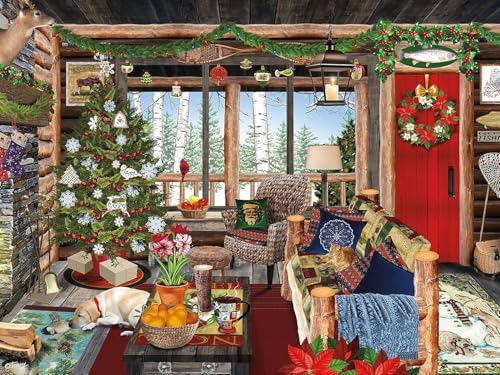 Ceaco Tracy Flickinger Christmas Lodge 300 Piece Jigsaw Puzzle - Image 5