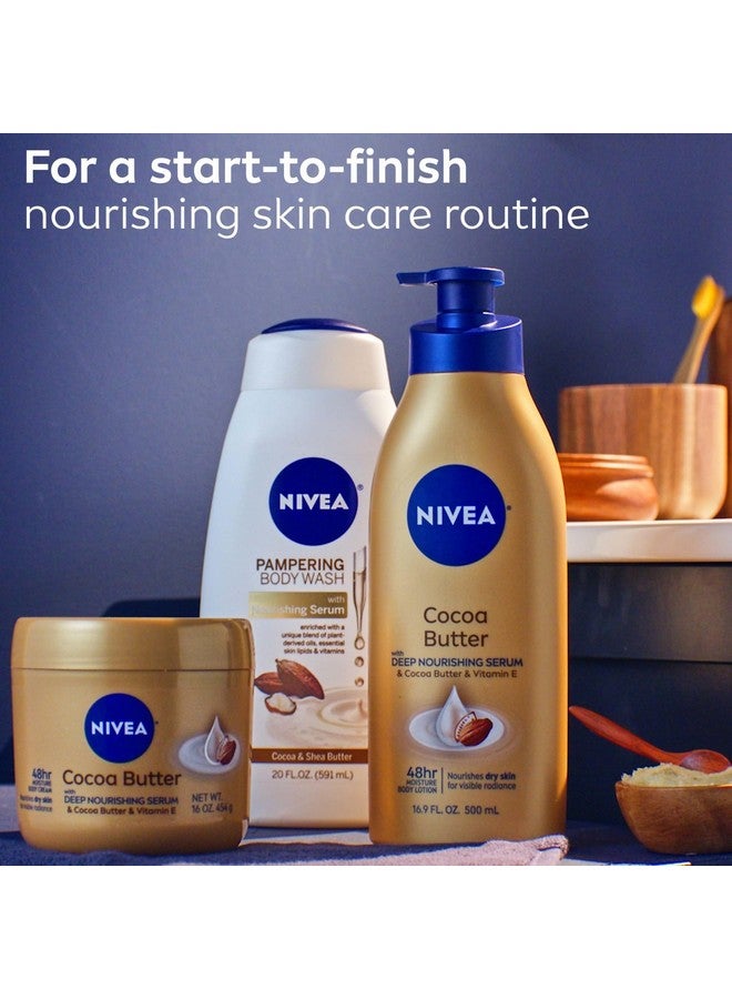 نيفيا كريم الجسم بزبدة الكاكاو من نيفيا مع سيروم مغذي عميق، 16 أونصة - Image 3