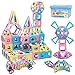 TOKBLOK Magnetic Tiles Building Blocks Toys for Kids 136 Pieces 3D Creative Castle Construction Magnetic Stacking Set Preschool Intelligence STEM Toys for Girls Boys Age 3years and Up Educational Set - Image 4