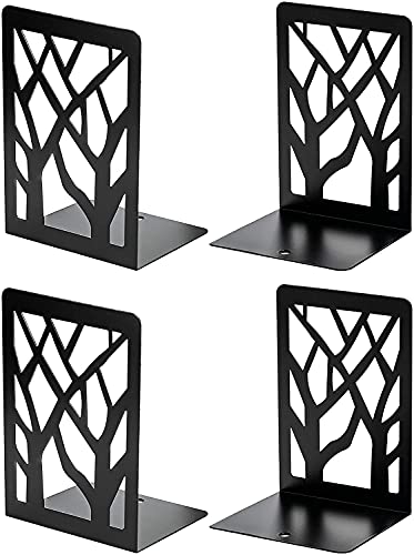 Snazzy Heavy Duty Metal Bookend, Bookend for Shelve (Set of 4/2 Pair) - Image 1
