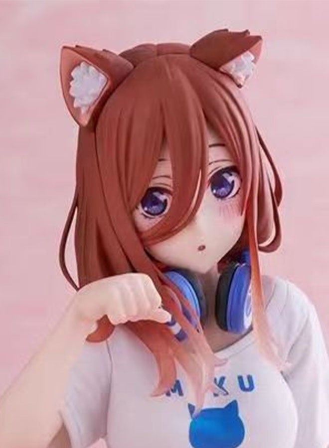 هالامودو " خمسة توائم العروس " ميكو سوبر لطيف أنيمي صورة القط موضوع بيجامة ، سطح المكتب ، والسيارات لوحة أجهزة القياس والديكور من الضروريات ، 11 سم - Image 2