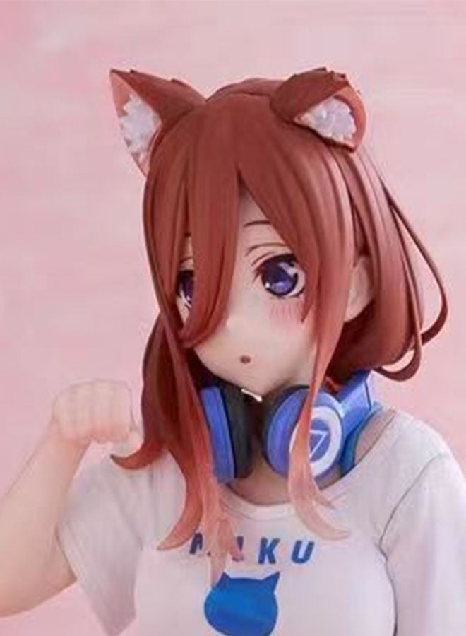 هالامودو " خمسة توائم العروس " ميكو سوبر لطيف أنيمي صورة القط موضوع بيجامة ، سطح المكتب ، والسيارات لوحة أجهزة القياس والديكور من الضروريات ، 11 سم - Image 3