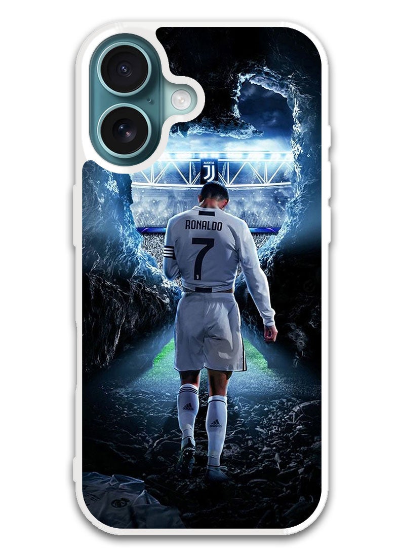 Theodor Protective Case Cover For APPLE IPHONE 16 Ronaldo (3) (White Bumper) - Image 1