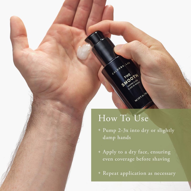 Caldera + Lab The Smooth Certified, Vegan, Exfoliating & Organic Shaving Elixir with Antioxidant Botanicals - Image 5