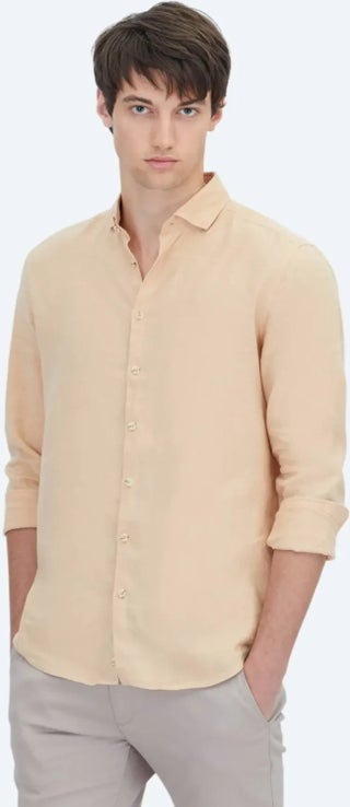 Saffron Plain Weave Casual Cotton Blend Shirt - pzsku/Z020CAB77CB0BC615E844Z/45/1750858680/7712e15c-e545-4360-8193-ca65ed605b7d