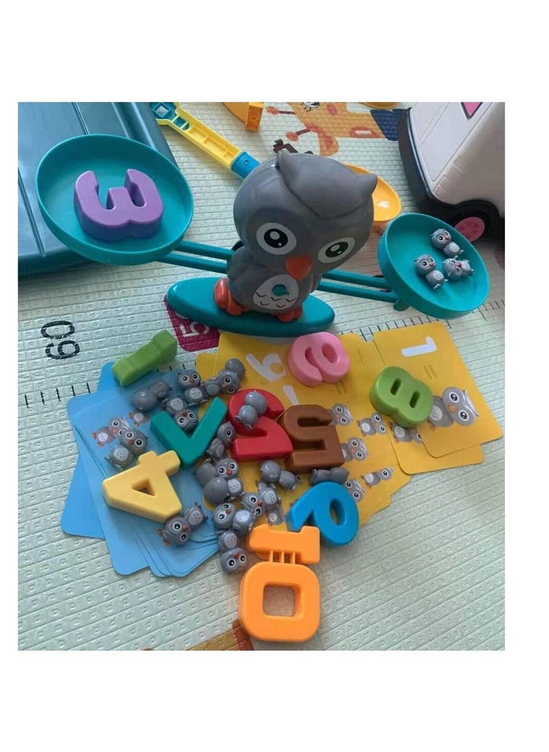 JOLLITY LLC Montessori Balance Math Game Owl Balance Scale Counting Early Learning Educational Toys Board Game Children’s Birthday Gifts  - Image 3