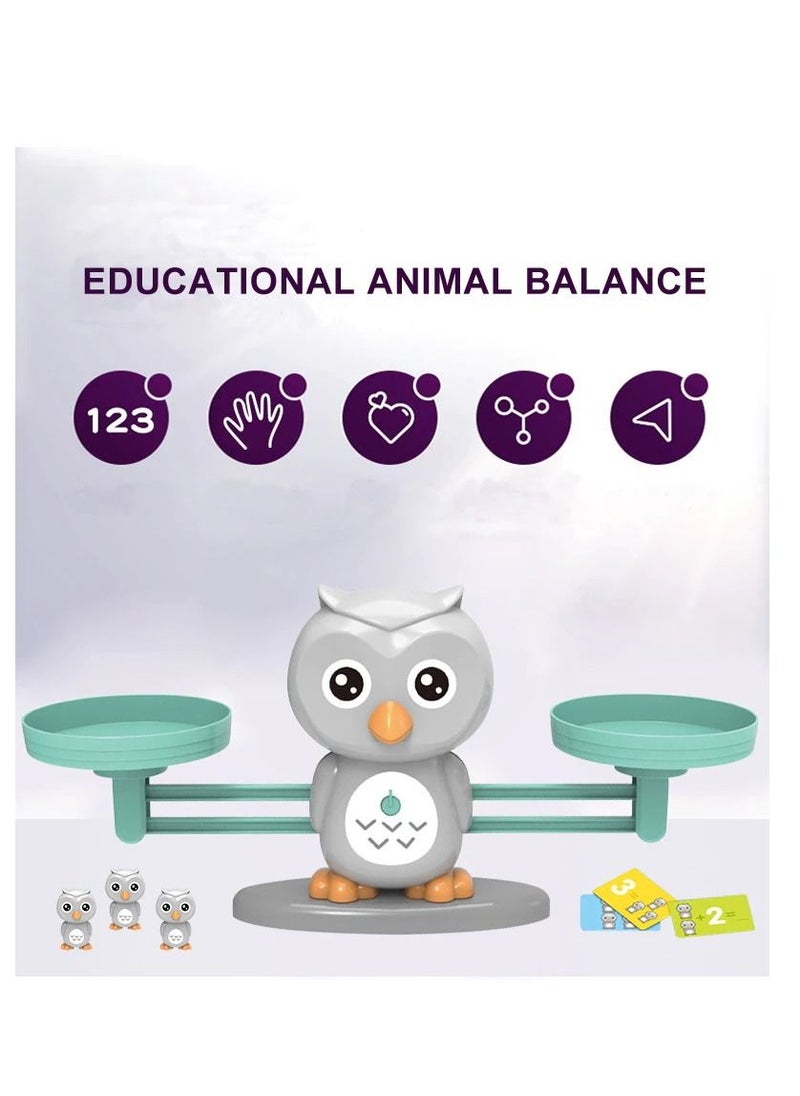 JOLLITY LLC Montessori Balance Math Game Owl Balance Scale Counting Early Learning Educational Toys Board Game Children’s Birthday Gifts  - Image 2