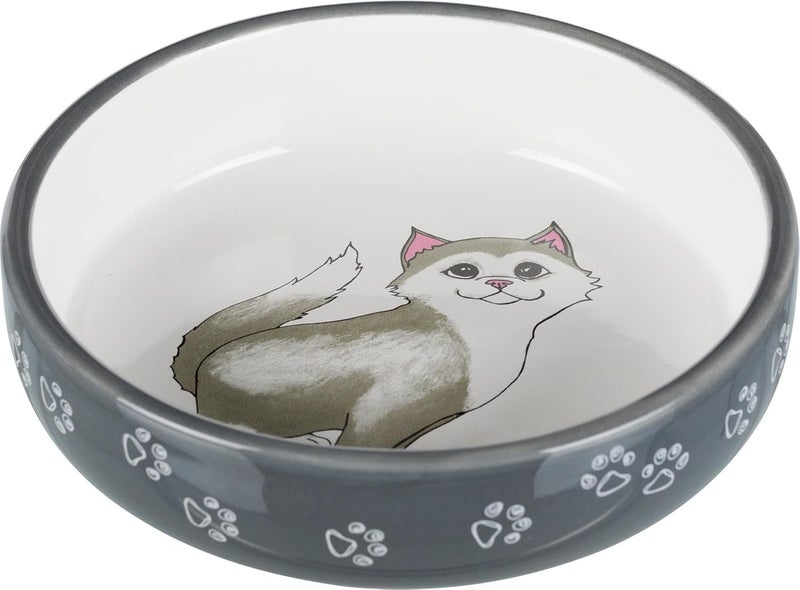 Trixie Ceramic Cat Bowl for Short-Nosed Breeds 15cm