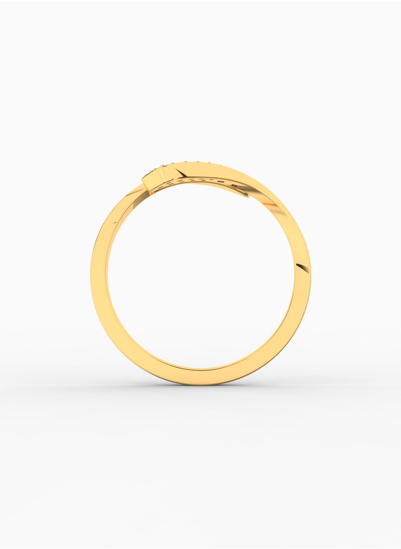 Gold & Diamonds Jewellery - Radiant Luxury: 18K Gold and Diamond Ring - Image 1