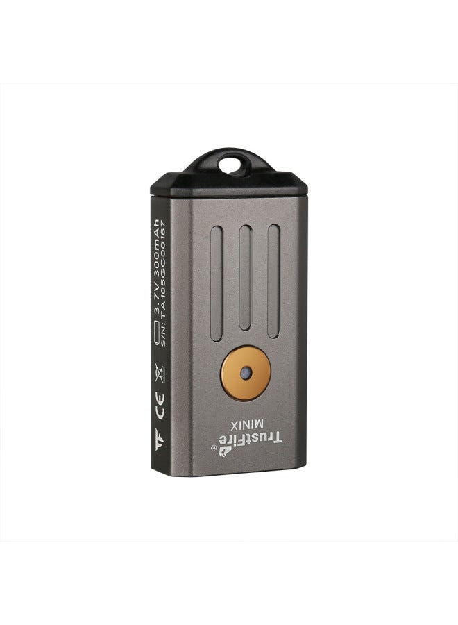 Outdoor Mini Rechargeable Keychain Flashlight High-intensity Aluminum Alloy Ultra-small Flashlight Camping Self-defense 