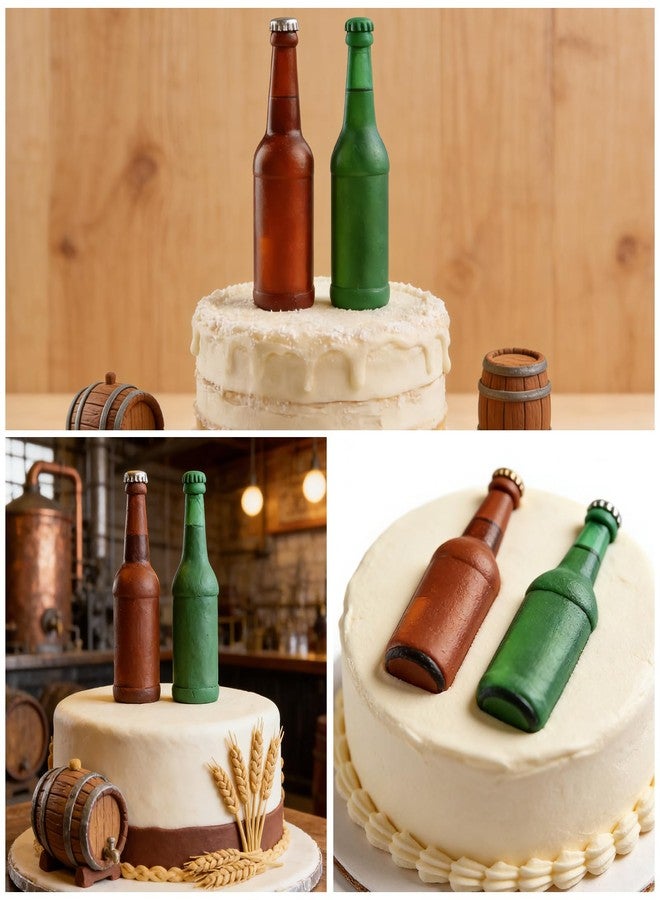 Acvcatto Silicone Beer Bottle Mold, 2 Cavity, 3D Beverage Shaped Baking Mold for Soap, Chocolate, Resin, Dishwasher Safe - Image 4