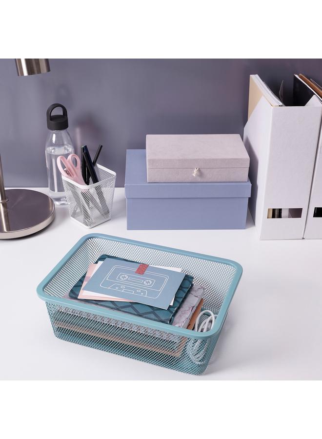 Zaboon Wall storage, white/grey-blue, 99x21x30 cm - Image 4