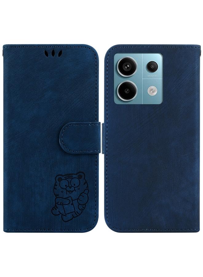 The Bros Case For Xiaomi Redmi Note 13 Pro 5G Little Tiger Embossed Leather Phone Case