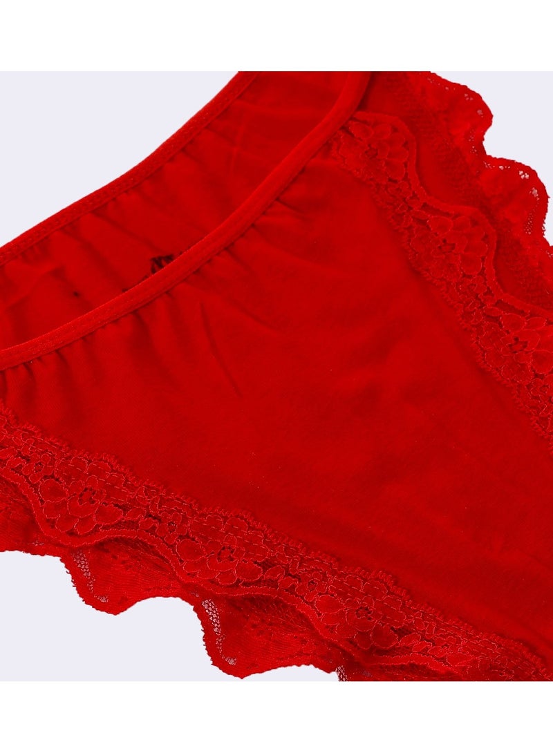 Mesery Mesery Bundle OF Three Cotton Panties Dantel - Image 2