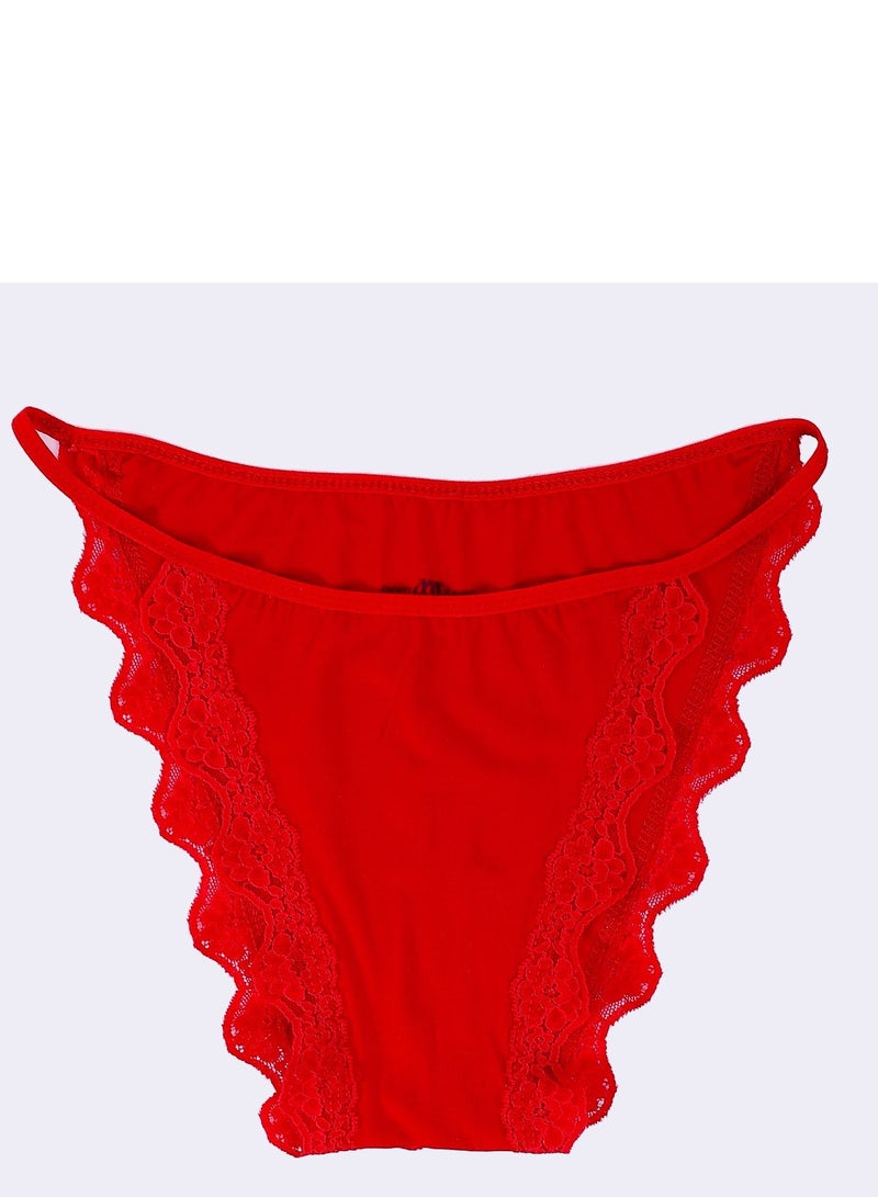 Mesery Mesery Bundle OF Three Cotton Panties Dantel - Image 3