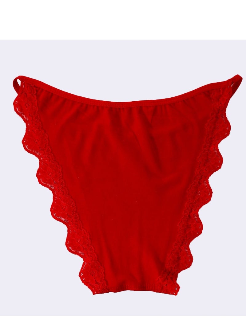 Mesery Mesery Bundle OF Three Cotton Panties Dantel - Image 4