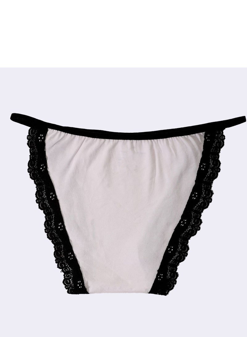 Mesery Bundle OF Three Cotton Panties Dantel