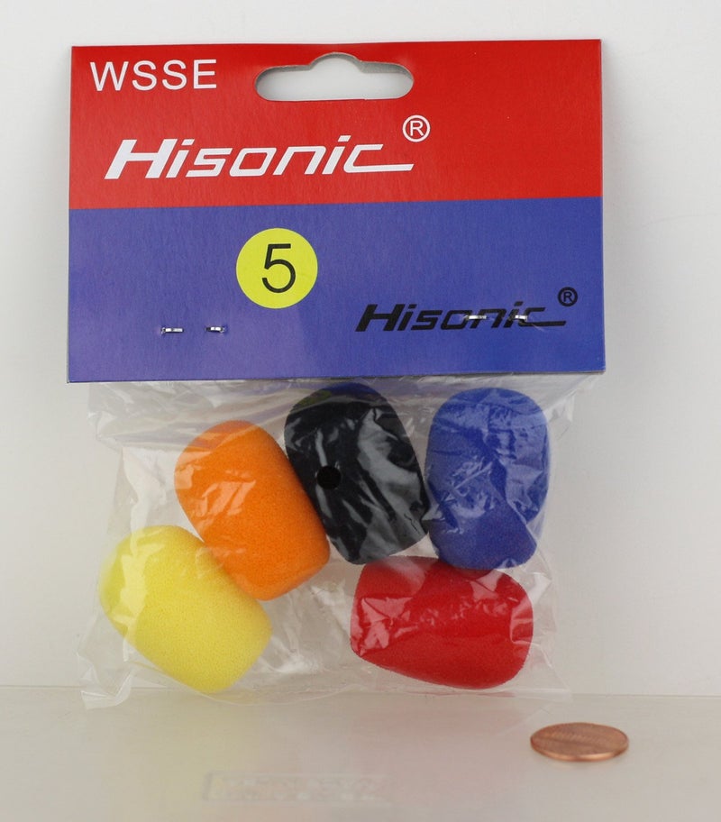Hisonic غطاء ميكروفون رأس/لافاليير Hisonic LPWS5P، عبوة 5 قطع - Image 2