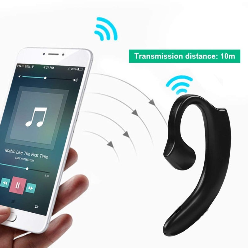 Zerone Bone Conduction Headphones, IPX6 Waterproof Bluetooth Wireless Headphones Over Ear Hang with Mic Sports Earphones Noise Canceling for Running Cycling Gym - Image 4