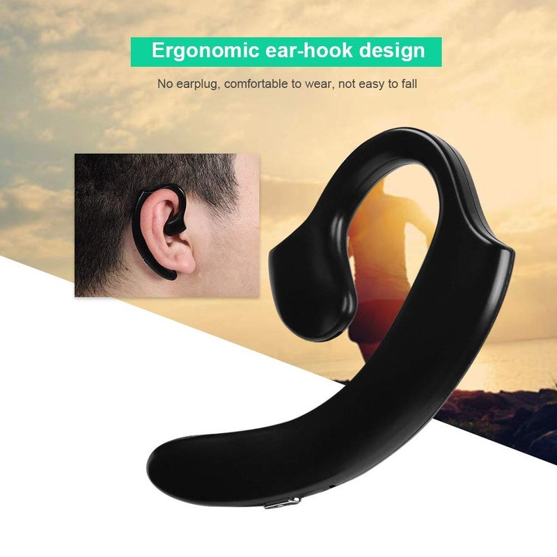 Zerone Bone Conduction Headphones, IPX6 Waterproof Bluetooth Wireless Headphones Over Ear Hang with Mic Sports Earphones Noise Canceling for Running Cycling Gym - Image 5