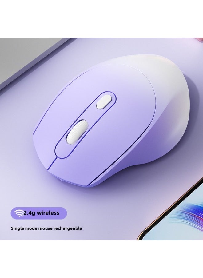 Wireless Mouse Bluetooth Office Silent Rechargeable Unlimited Mouse Girls Cute Laptop External-Specifications:[Gradient Green] Bluetooth + 2.4G Wireless Version ★ ErGonomic DesiGn ★ CharGinG Silent