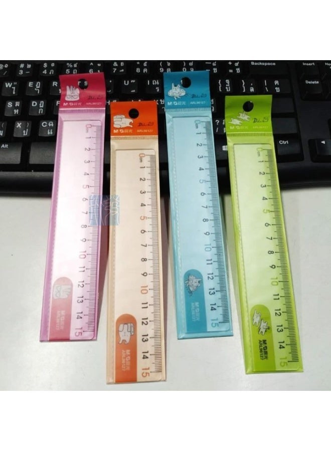 ام اند جي مسطره بلاستيك من ام اند جي 4 قطع - Image 3