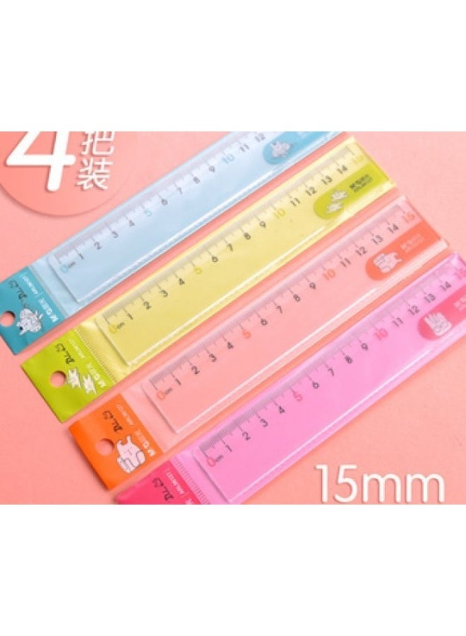 ام اند جي مسطره بلاستيك من ام اند جي 4 قطع - Image 2