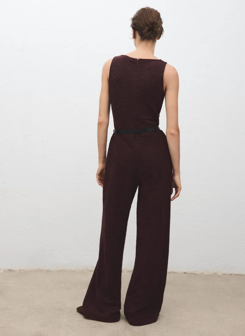 MANGO Marl jumpsuit with belt