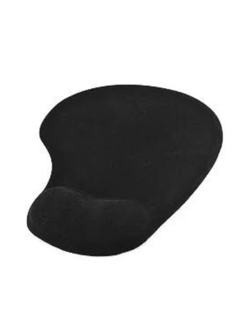 Gel Mousepad With In-Build Wrist Rest Pad Black