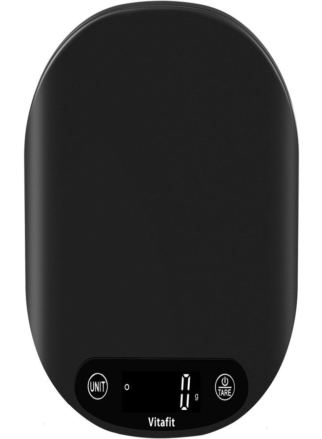 فيتافيت ميزان طعام رقمي فيتافيت 33 رطل/15 كجم بدقة عالية 0.1 أونصة/1 جم، مصنعنا الخاص لموازين المطبخ الاحترافية منذ عام 2001، من أساسيات المنزل والمطبخ للطبخ والخبز، مزود بإضاءة LED، يعمل بثلاث بطاريات AAA، أسود - Image 1