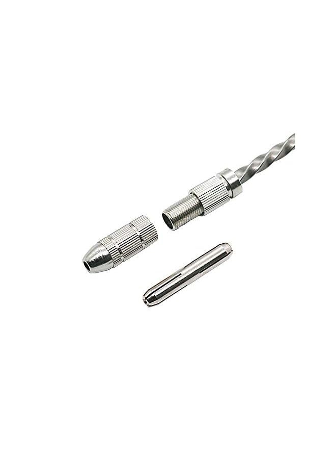 Rcan - Semi-automatic Hand Drill Bit 10 P C S Miniature Mini Twist Drill Set With Precision Hand Needle Vise Rotation Tool Suitable For Wood Jewelry Plastic Etc 1.0-3.0 mm, Blue - Image 1