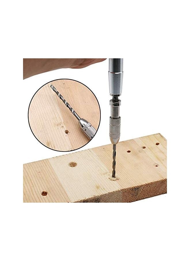 Rcan - Semi-automatic Hand Drill Bit 10 P C S Miniature Mini Twist Drill Set With Precision Hand Needle Vise Rotation Tool Suitable For Wood Jewelry Plastic Etc 1.0-3.0 mm, Blue - Image 1