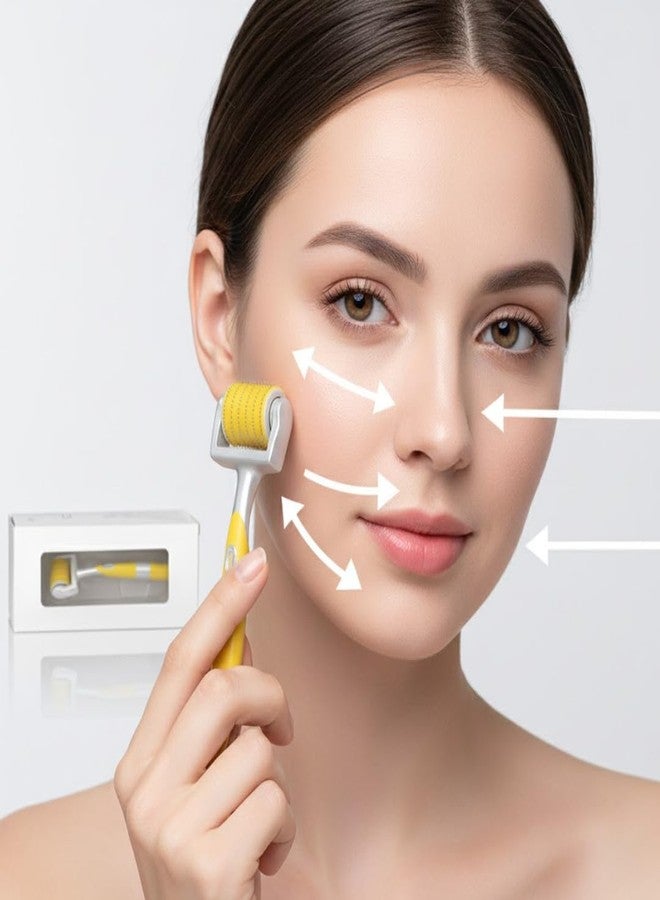 VENDLY ديرما رولر من فيندلي لنمو الشعر 0.5 مم مع 192 إبرة من التيتانيوم | لعلاج تساقط الشعر وتكثيفه | يقلل من آثار حب الشباب | آمن وفعال للاستخدام، يُصلح الشعر التالف، وينشط بصيلات الشعر - Image 3