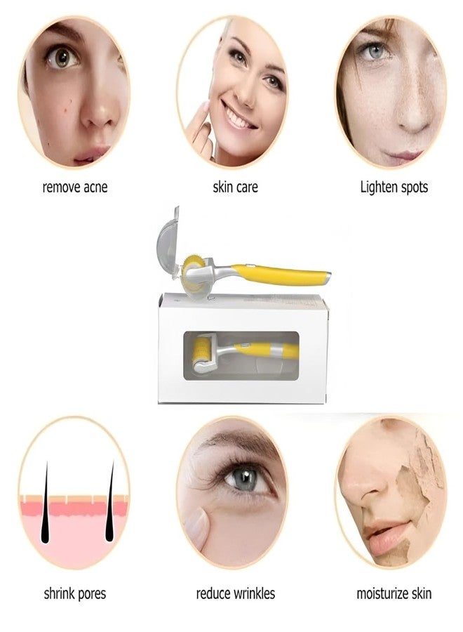 VENDLY ديرما رولر من فيندلي لنمو الشعر 0.5 مم مع 192 إبرة من التيتانيوم | لعلاج تساقط الشعر وتكثيفه | يقلل من آثار حب الشباب | آمن وفعال للاستخدام، يُصلح الشعر التالف، وينشط بصيلات الشعر - Image 2