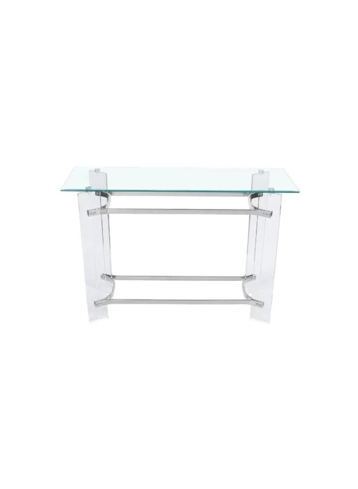 Generic Clear Acrylic Console Table – Unique Glass-Inspired Design 