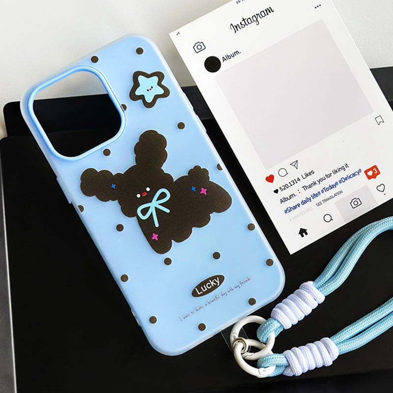 Zhitai Apple 16 mobile phone case for 12 cartoon 11 hand rope 14promax skin jelly iPhone15 women - Image 3