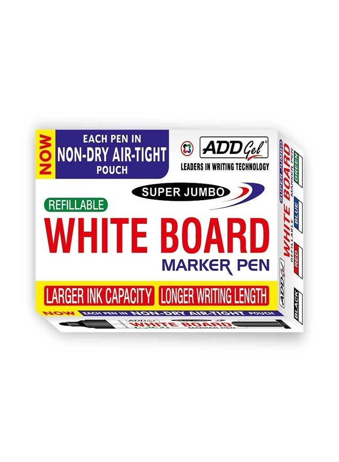 Add Gel WhiteBoard Marker Black Set of 20 Markers Pens - Image 4
