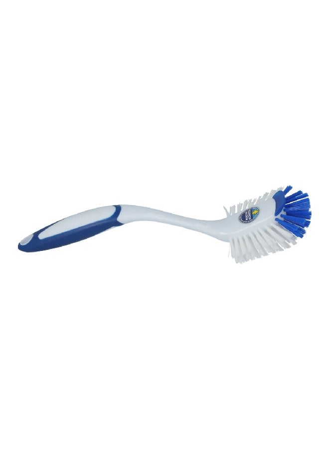Dawn Fine-Grade Nylon Bristle Radial Head Kitchen Brush Blue and White 2.8 x 3.8 x 11 Inch 235082 - Image 1