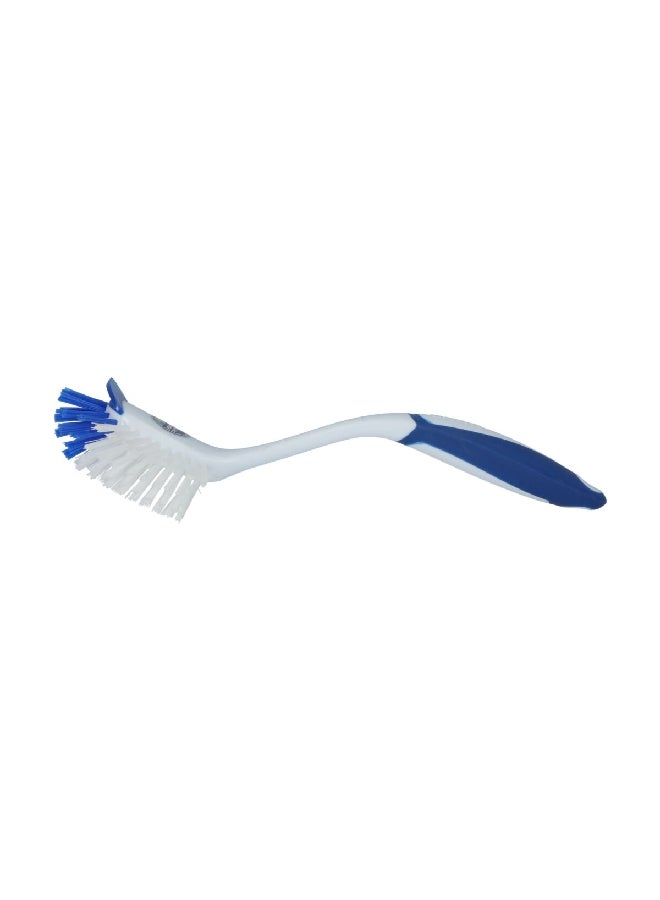 Dawn Fine-Grade Nylon Bristle Radial Head Kitchen Brush Blue and White 2.8 x 3.8 x 11 Inch 235082 - Image 5