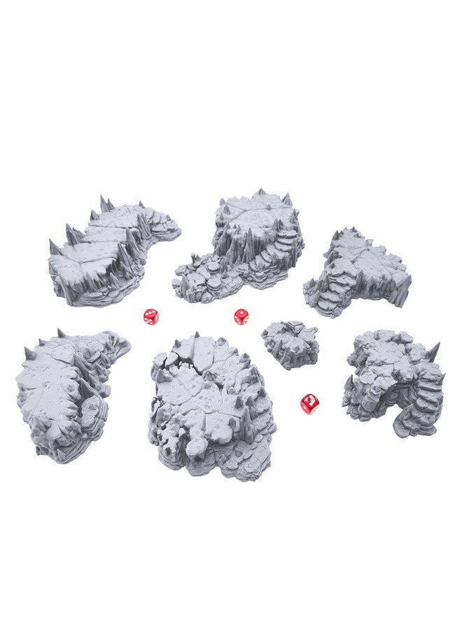 EnderToys Raised Caverns by Printable Scenery, 3D Printed Tabletop RPG Scenery and Wargame Terrain 28mm Miniatures - Image 2
