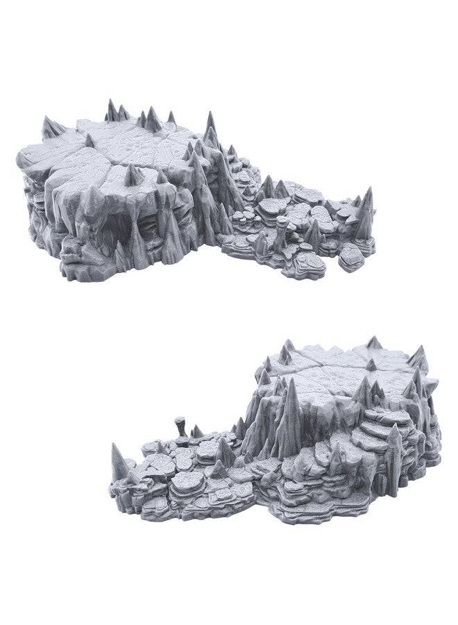 EnderToys Raised Caverns by Printable Scenery, 3D Printed Tabletop RPG Scenery and Wargame Terrain 28mm Miniatures - Image 3