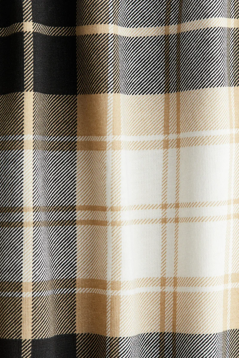 اتش اند ام بنطلون بيجاما قطني مزين بطبعة