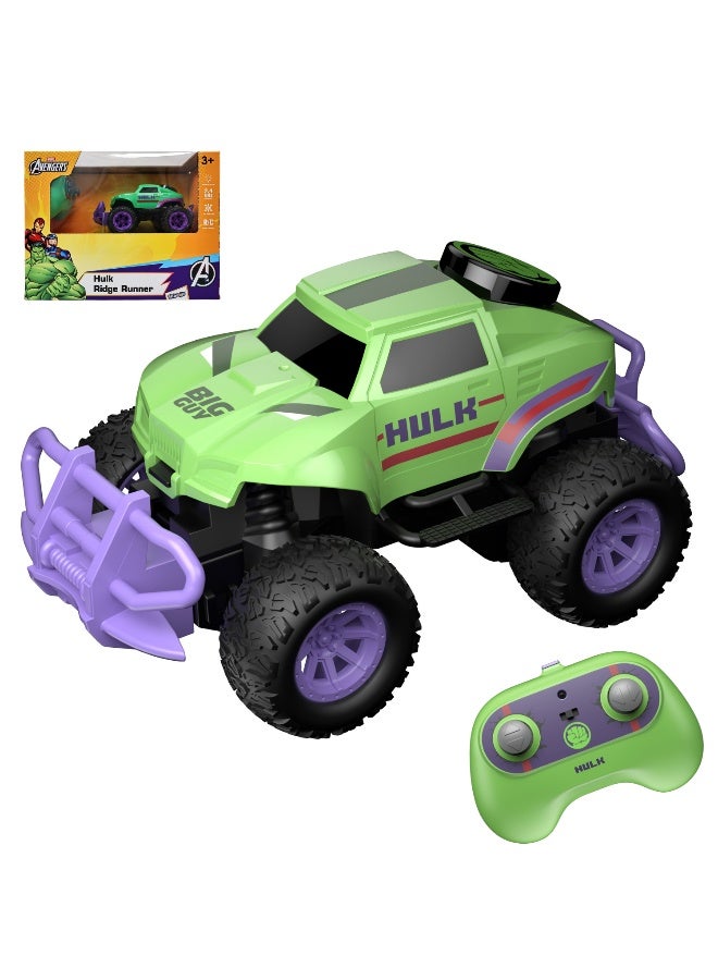Marvel Hulk Ridge Runner | 2.4 GHz Frequency | R/C Remote Control | Full Function | Age 3+ - Image 1