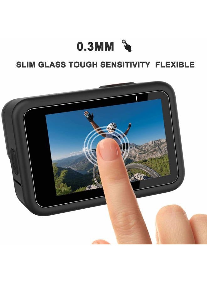 PCTC Ultra Clear Tempered Glass Screen Protector with Lens Protector and LCD Display Film for GoPro Hero 9 Action Camera, 9 Pieces, Black - Image 4