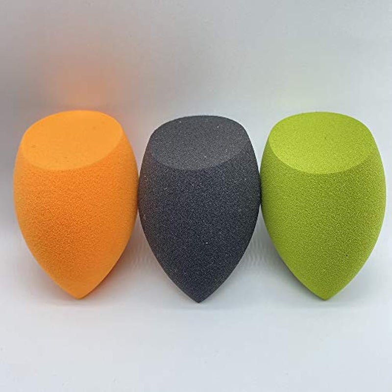 N.C NC Beauty Blender, Foundation Blending Sponges Suitable For Powder 3Pcs/Set Multiple Colours Makeup Sponge,(Bevel-3 Multi-color) - Image 2