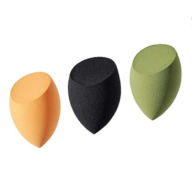 N.C NC Beauty Blender, Foundation Blending Sponges Suitable For Powder 3Pcs/Set Multiple Colours Makeup Sponge,(Bevel-3 Multi-color) - Image 1