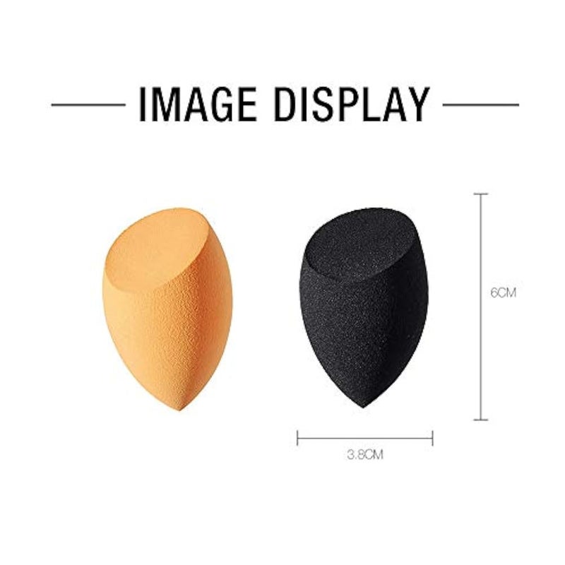N.C NC Beauty Blender, Foundation Blending Sponges Suitable For Powder 3Pcs/Set Multiple Colours Makeup Sponge,(Bevel-3 Multi-color) - Image 4