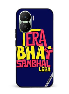 VR CREATIVE Protective Case Cover For Honor Play7T Pro Tera Bhai Sambhal Lega Hindi Quots Design Multicolour  - Image 1
